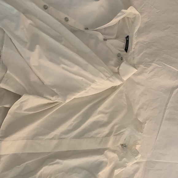 WHITE JEWELED BUTTON DOWN BUNDLE! - Picture 3 of 3